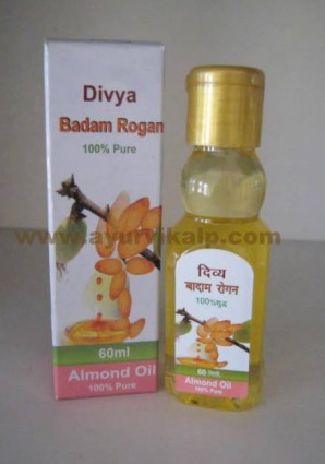 Divya BADAM ROGAN, ALMOND OIL 100% Pure, For Brain Weakness, Hair Falling & Skin dryness